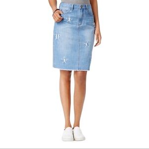 Buffalo David Bitton Ivy Starling Star Denim Skirt